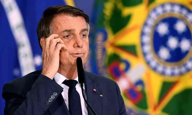 Bolsonaro ser investigado pelo STF por vazar informaes da PF em sua pgina oficial(foto: EVARISTO SA / AFP)