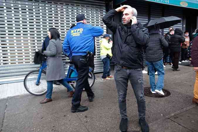 Ataque no metr de Nova York deixa feridos na estao da Rua 36Spencer Platt/Getty Images/AFP