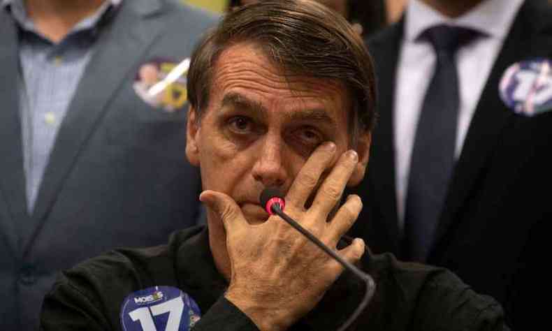 Bolsonaro admitiu a estratgia de ficar de fora dos debates eleitorais(foto: / AFP / Mauro Pimentel )