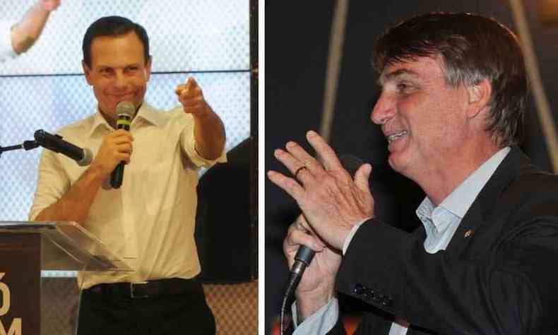 Doria e Bolsonaro so adorados pelos eleitores de direita(foto: Tlio Santos / Jair Amaral)