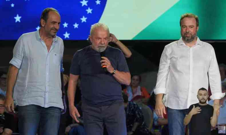 Lula, Kalil e Silveira em Ipatinga