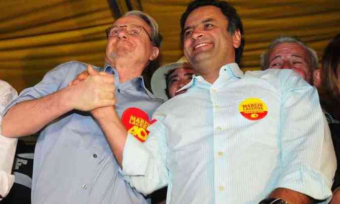 Lacerda teve o apoio de Acio e do PSDB em suas duas eleies  PBH(foto: Alexandre Guzanshe / EM D.A. Press)