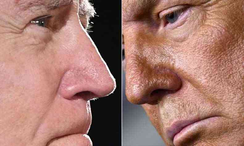 O debate desta quinta-feira ser o ltimo duelo direto entre os dois candidatos antes das eleies de 3 de novembro(foto: SAUL LOEB, Brendan Smialowski / AFP )