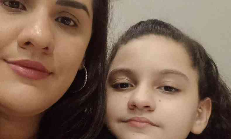 Mrcia Cristina Dutra e sua filha de 11 anos