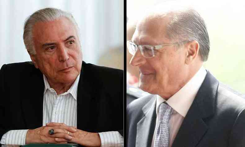 Michel Temer (PMDB) e Geraldo Alckmin (PSDB)(foto: Marcos Correa/PR e Andr Dusek/estado Contedo)