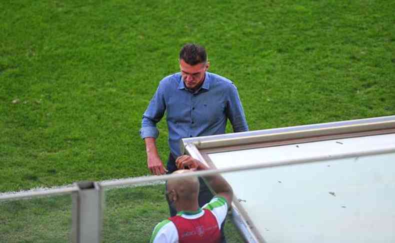 Vagner Mancini fez sua estreia como treinador do Amrica diante do Juventude(foto: Ramon Lisboa/EM/D.A Press)