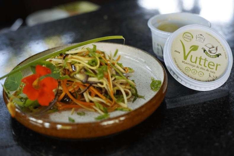 (foto: Vutter/Divulgação) Prato de comida com manteiga vegana