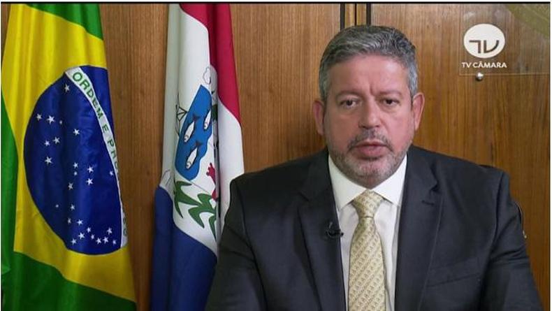 Arthur Lira falando em pronunciamento.
