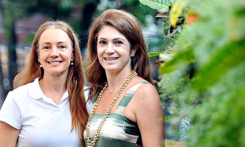 As irms e scias Karen e Juliana Piroli(foto: Alexandre Guzanshe/em/d. a press)