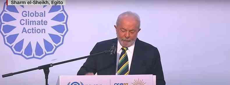 Lula realizou o segundo discurso na COP 27