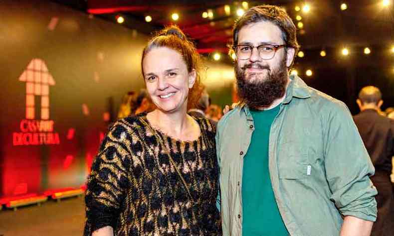 Paula Bondan e Gustavo Hvenegaard, na Casa Fiat de Cultura (foto: fotos: Studio Cerri/Divulgao)