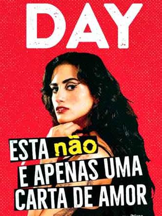 Day Limns de perfil na capa de seu livro Esta no  apenas uma carta de amor