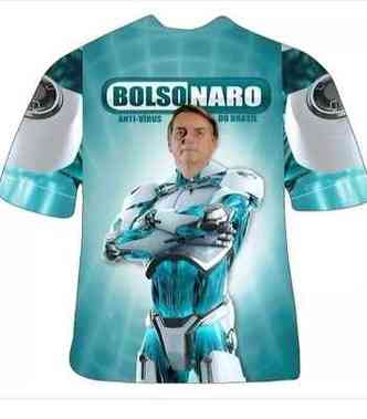 Camisa de Bolsonaro Rob  vendida a R$ 29,90(foto: Reproduo internet)