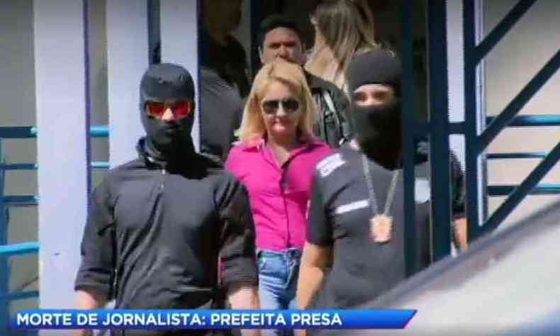 Roseli Pimentel foi presa em setembro, mas conseguiu converter em priso domiciliar no ms seguinte(foto: Reproduo/TV)