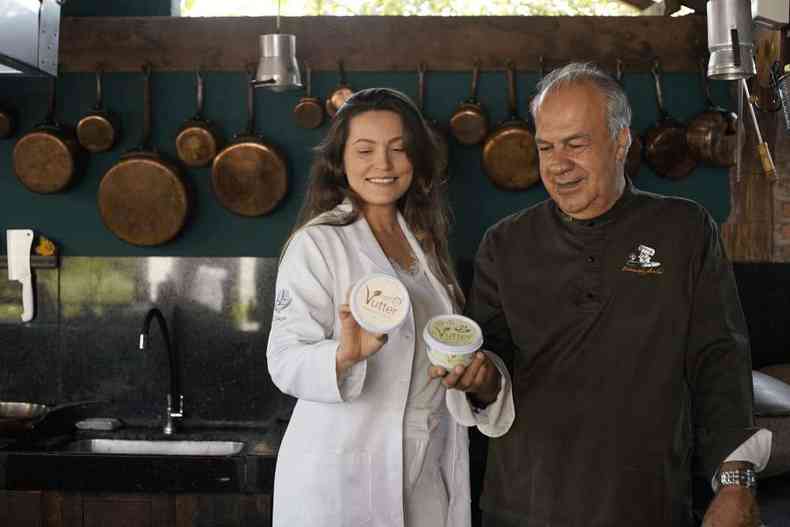 Pai e filha, produtores da manteiga vegana Vutter