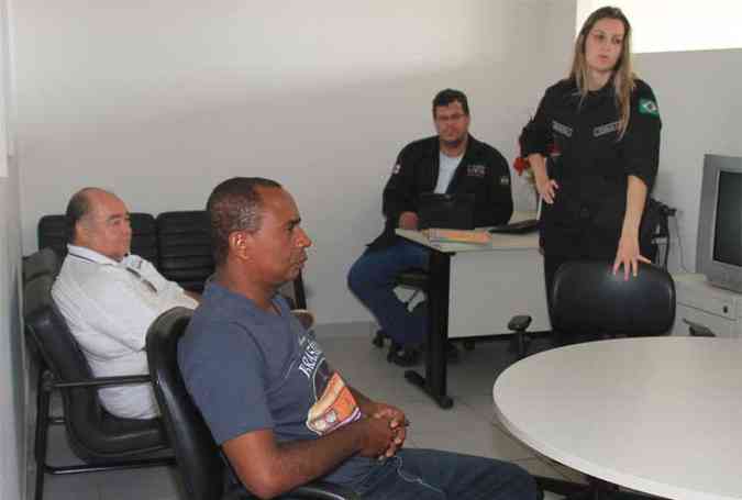 Matuzalm foi interrogado em Uberaba e acabou confessando o triplo homicdio (foto: Jairo Chagas /Jornal da Manha)