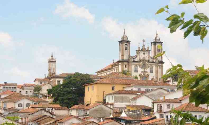 Vista parcial da cidade de Ouro Preto, a primeira no pas a receber ttulo de patrimnio histrico da humanidade, concedido pela Unesco em 1980(foto: Beto Novaes/EM/DA Press)