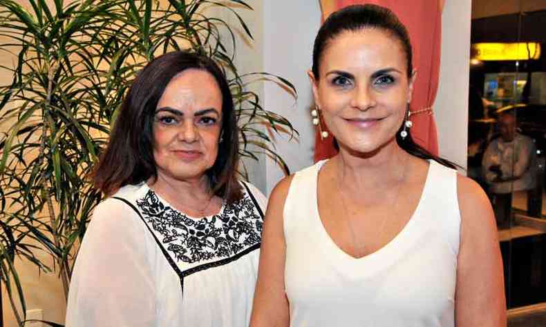 Rosinha Houri, que sopra velas na sexta-feira, e Maria Antnia Calmon(foto: Marcos Vieira/EM/D.A Press)