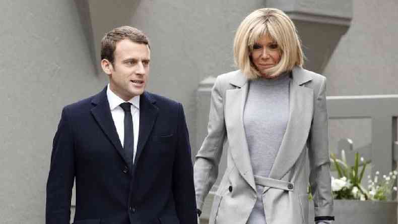 Emmanuel Macron e Brigitte Macron