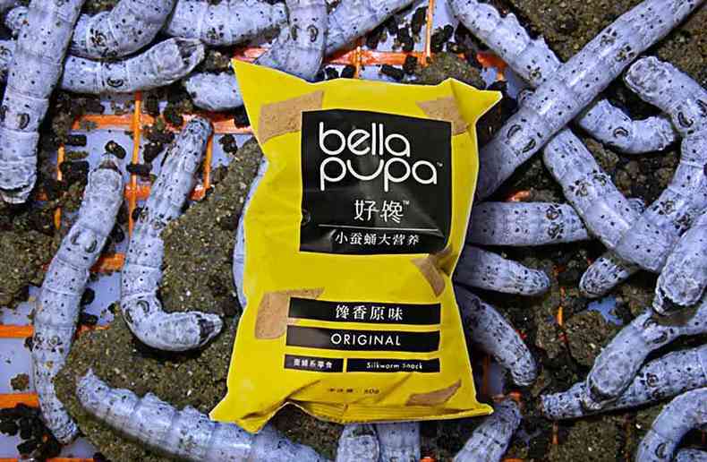 Snacks Bella Pupa já são um sucesso de vendas, mas por enquanto estão disponíveis só na China(foto: Bugsolutely/Divulgacao)