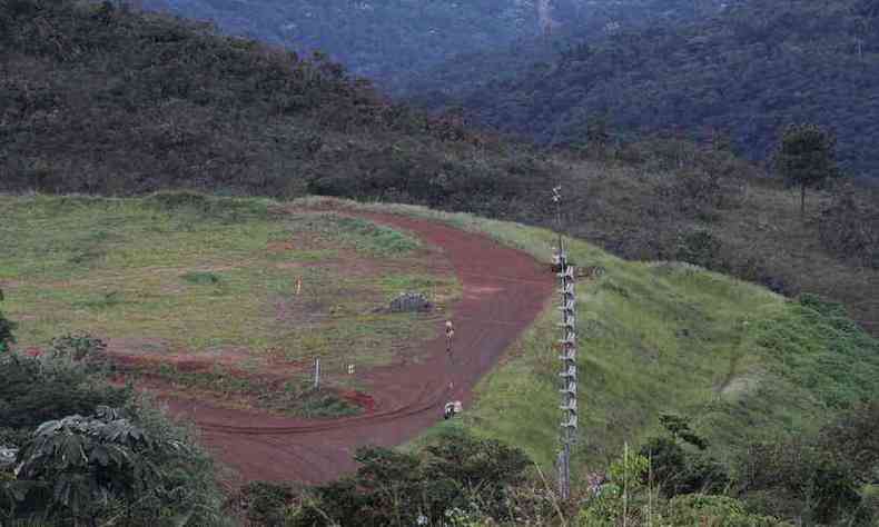 Barragem B3/B4 da Mina Mar Azul, da mineradora Vale, em Macacos (So Sebastio das guas Claras), distrito de Nova Lima