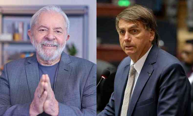 Luiz Incio Lula da Silva (PT) e Jair Bolsonaro (PL)