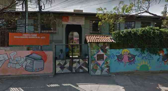 Escola Municipal Salgado Filho est entre as instituies atacadas(foto: Reproduo Internet/Google Maps)