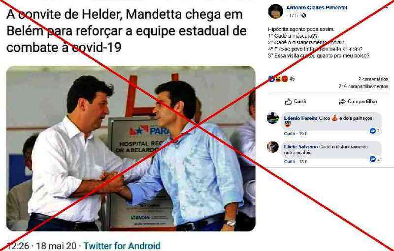 Checamos Foto De Ex Ministro Da Saude E Do Governador Do Para Sem Mascara E Anterior A Covid 19 Internacional Estado De Minas