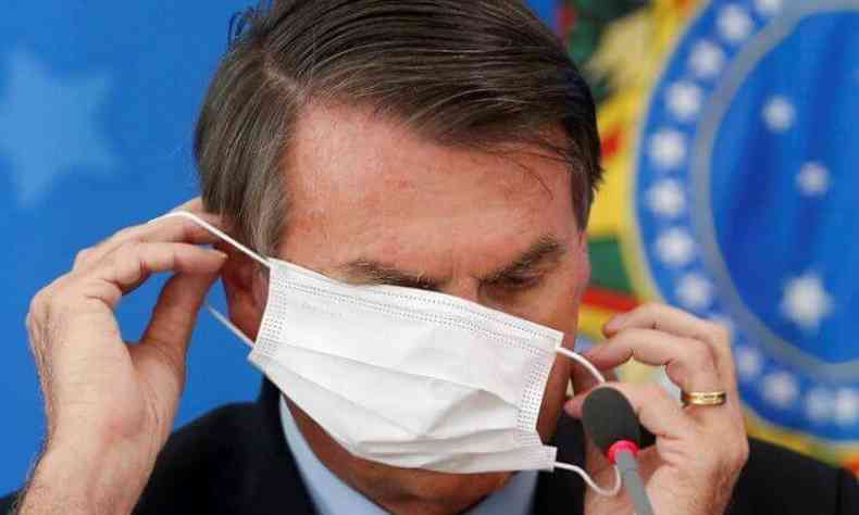Jair Bolsonaro pediu ao ministro da Saúde que máscaras não sejam mais obrigatórias para vacinados(foto: PR/Reprodução)