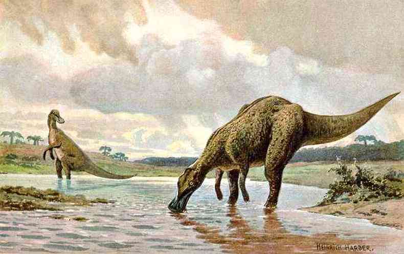 Imagem meramente ilustrativa do Hadrossauro(foto: Wikipedia)