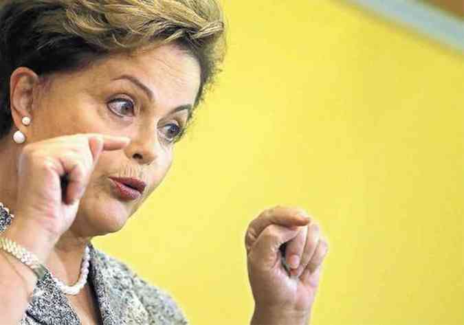 Para Dilma, 'no  necessrio criar fantasmas' em torno da disputa(foto: Ricardo Moraes/Reuters)