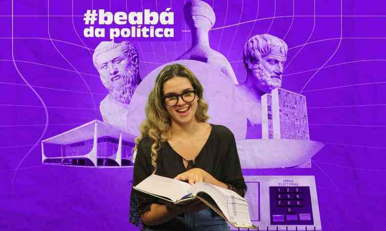 arte de capa do Beabá da Política, especial multimídia do Estado de Minas com dúvidas e respostas sobre eleições para jovens