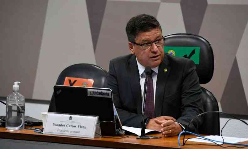 Carlos Viana (PSD-MG) anunciou que aceitou convite para ser vice-lder do governo no Senado(foto: Edilson Rodrigues/Agncia Senado)