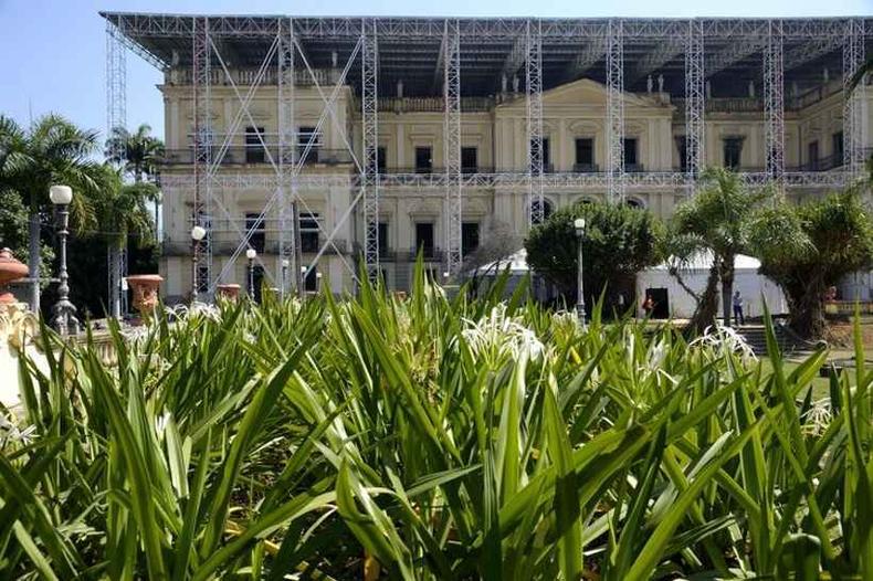 Museu Nacional na Quinta da Boa Vista, zona norte da cidade(foto: Tnia Rgo/Agncia Brasil)