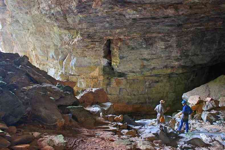 Explorao virtual ajuda a quem gosta de explorar cavernas e est em isolamento(foto: Luciano Faria/Divulgao)
