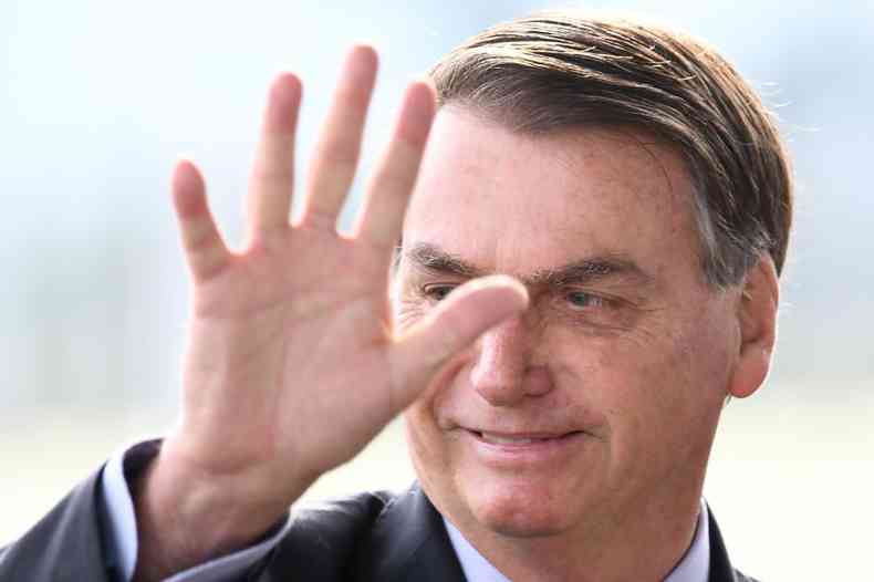 Jair Bolsonaro foi acusado pelo ex-ministro Sergio Moro de tentar interferir nas investigaes da Polcia Federal(foto: EVARISTO S/AFP )