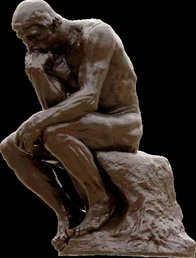 O Pensador, escultura de Auguste Rodin  Foto: Reproduo
