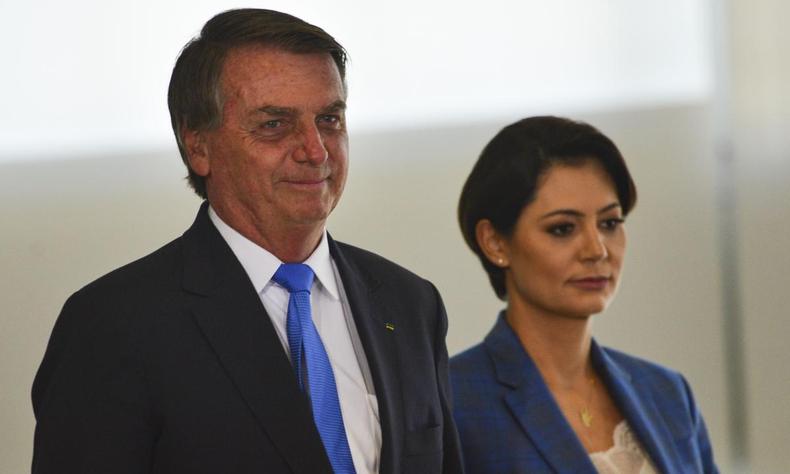 Jair Bolsonaro e Michelle Bolsonaro