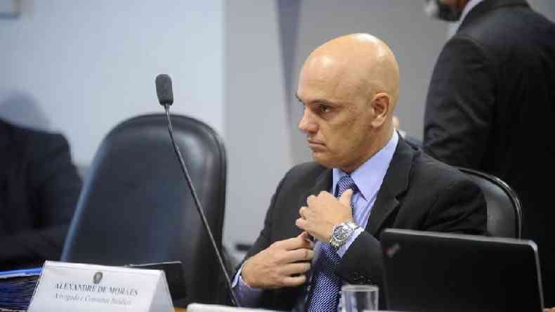 Ministro Alexandre de Moraes conduz inquritos que tm Bolsonaro e aliados como alvo; agora, presidente pediu impeachment do magistrado(foto: Agncia Senado)