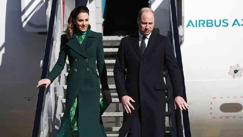 Em compromisso oficial, o duque e a duquesa de Cambridge foram recentemente  Repblica da Irlanda(foto: Julien Behal)