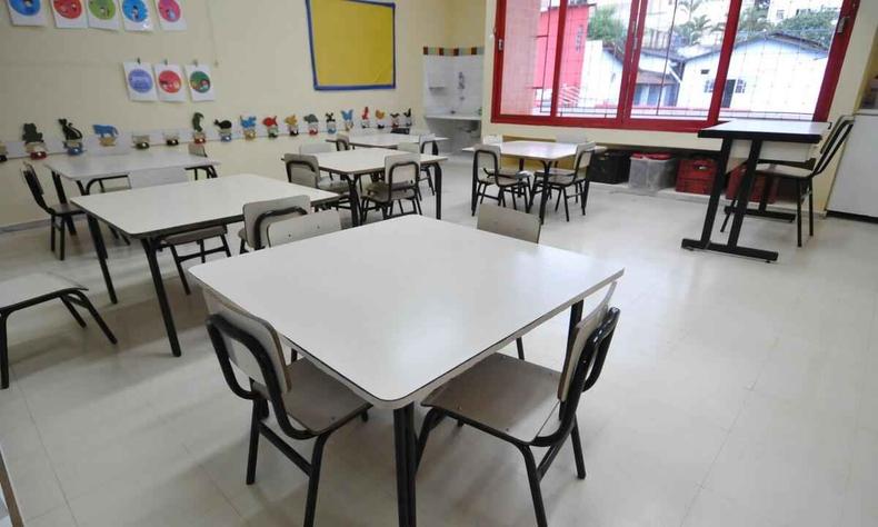Sala de aula de UMEI instalada em BH