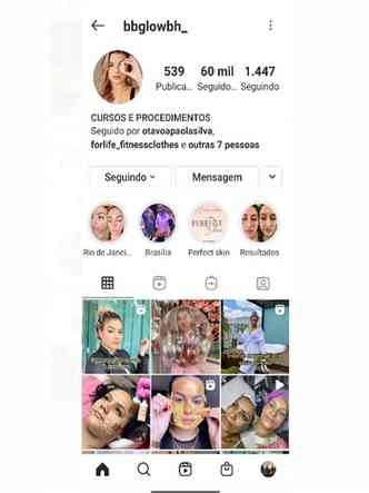 A pgina de Rafaela no Instagram tem mais de 60 mil seguidores(foto: Instagram/Reproduo)
