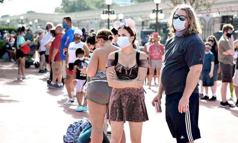 Reabertura de complexos da Disney na Flrida ocorre enquanto situao no estado segue crtica (foto: GREGG NEWTON/AFP)