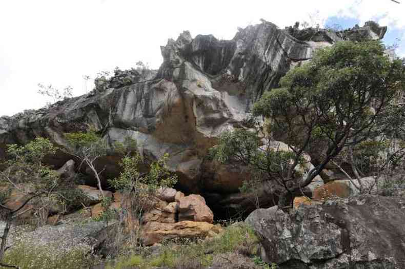 Lapa dos Caboclos, na Serra da Tromba D'Anta, em Diamantina(foto: Juarez Rodrigues/EM/D.A Press)