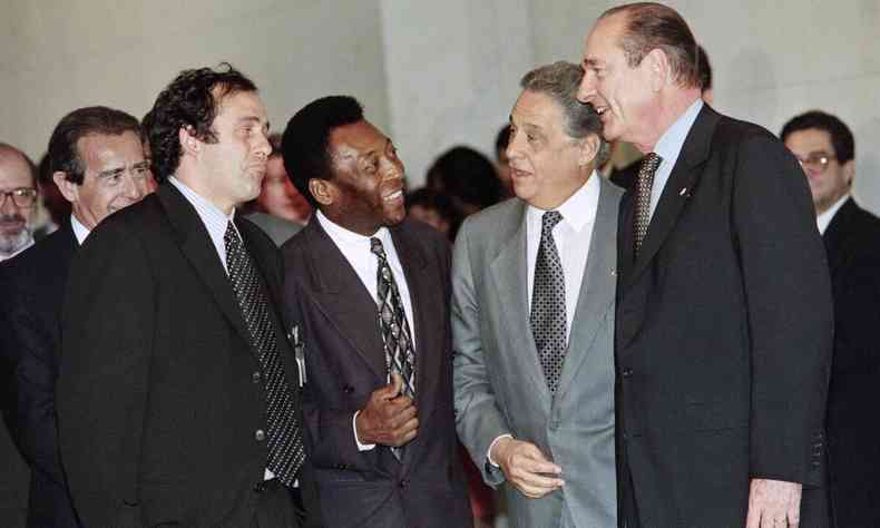 Platini, Pel, Chirac e FHC