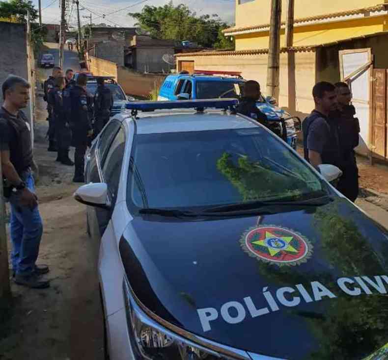 Policiais durante a Operao 'Eu Que Lute', que aconteceu em 2020.