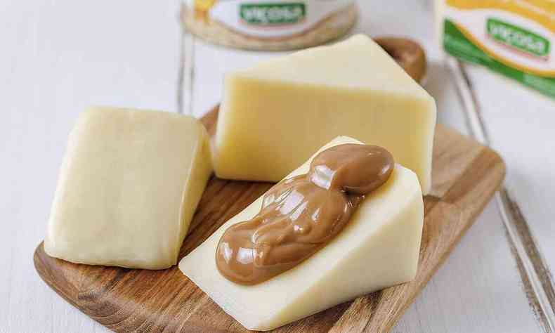 queijo com doce de leite cremoso