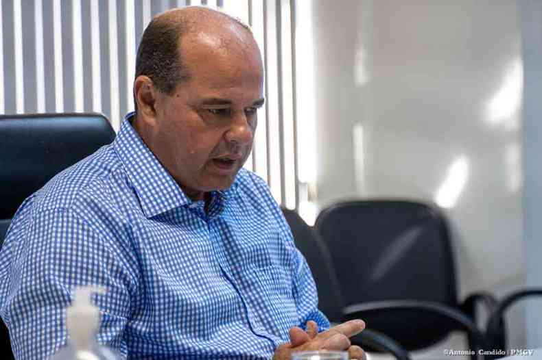 Andr Luiz Coelho Merlo est em seu segundo mandato como prefeito de Governador Valadares(foto: SECOM/PMGV)