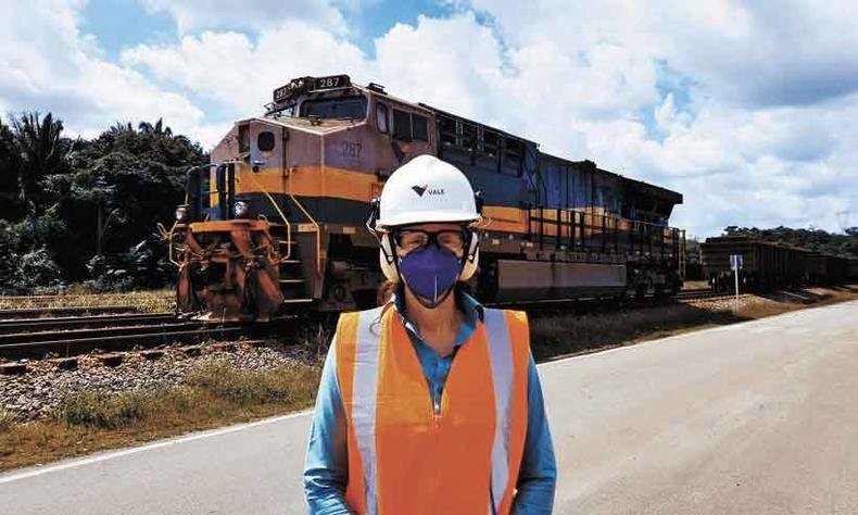 Vivian Parreira foi maquinista e � a primeira Supervisora de Opera��es Ferrovi�rias(foto: divulga��o)