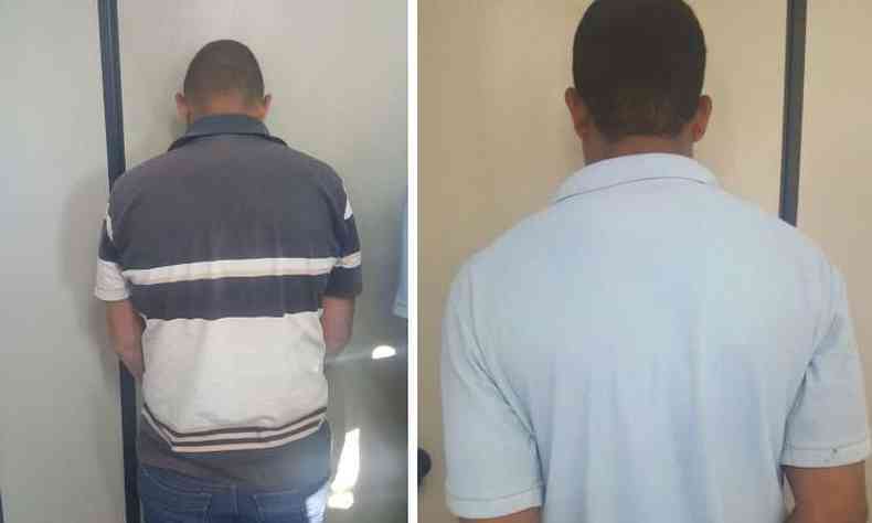Os dois homens foram presos na ltima sexta-feira e reconhecidos pelas vtimas(foto: Polcia Civil / Divulgao)